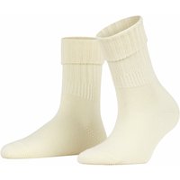 Damenstrümpfe mit Rippstruktur – Off white – 39-42
