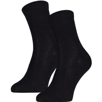 Baumwollkindersocken einfarbig – Schwarz – 35-38