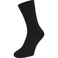 Dünne Herrensocken aus Merinowolle – Schwarz – 35-38