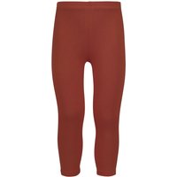 Lange Kinderleggings aus Baumwolle – Mittelbraun – 140-146