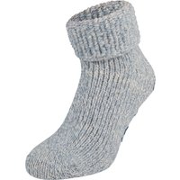 Wollsocken mit Antirutsch – Hellblau – 35-38