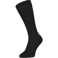 S14 VIP dünne Merino-Kniestrümpfe mit Frottee-Sohle – Schwarz – 35-38