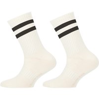 Kinder Sportsocken – 2 Paar - weiß-schwarz - 27-30