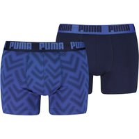 Heren everyday boxershorts met print - Royal Sapphire - Navy - XXL - 2 paar
