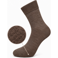 Unisex diabetes sokken medium met badstofzool - Dark beige- 39-42 - 2 paar