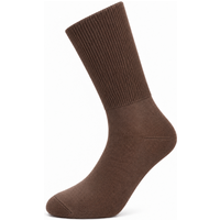 Unisex diabetes sokken Coolmax - Dark beige - 43-46 - 2 paar