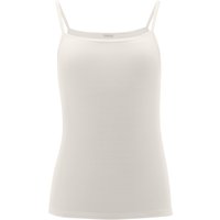 Perfect line modal top - transparante rand – White – S