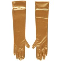 Gala handschoen 40 cm van Satijn – Gold