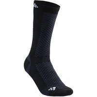 Warm mid sportsokken – Black white – 43-45