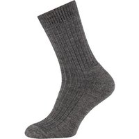 Wollen sokken met een badstof zool – Medium grey – 45-47