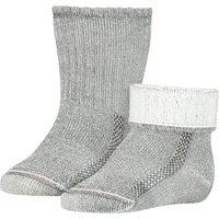 Merino wollen baby sokken – Grey melange – 0-4 M