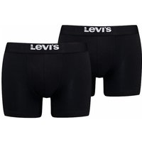 Heren boxershorts solid 2-pack – Black – L