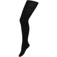 Meisjes katoenen maillot met rib - Black - 110-116