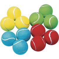Coloured Tennis Balls (Pack of 12)