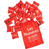 French Number Bean Bags