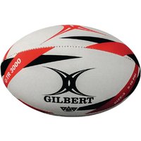 Gilbert G-TR3000 Rugby Ball - White/Red - Size 3
