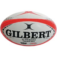 Gilbert G-TR4000 Rugby Ball - White/Red - Size 3