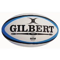 Gilbert Omega Rugby Ball - Blue/Black - Size 4