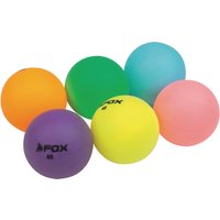 Fox Coloured Table Tennis Balls - Pack of 6