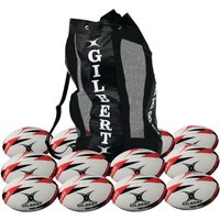 Gilbert G-TR3000 Rugby Ball - Size 3 - Pack of 12 + Bag