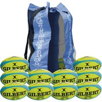 G-TR4000 Rugby Ball - Size 5 - Fluoro - Pack of 12 + Bag