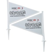 White Flag - Golf Roots Sticker - Both Sides