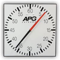 APG Pace Clock - White/Black - 100cm