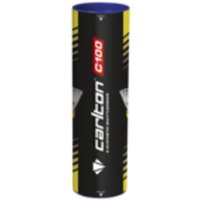Carlton C100 Shuttlecock - White - Medium - Pack of 6