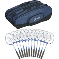 Davies Shorty Badminton Racket - Pack of 12 + Bag