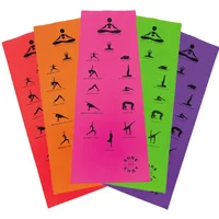 Foldable Travel Yoga Mat with Poses