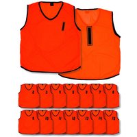 Numbered Training Bibs - Green - Adult - Pack of 15