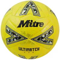 Mitre Ultimatch Evo - Yellow - Size 3 - Pack of 12 Including Bag