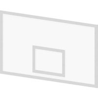 Transparent basketball backboard 1.80x1.05m. 15mm thickness