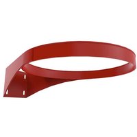Anti-vandalism basketball hoop, flat steel, hookless