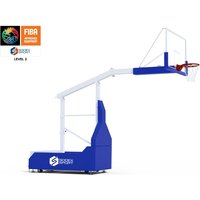 FIBA 5x5 basketball backstop Lvl 2 | Adjustable height | Projection 2.25m