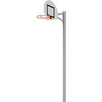 Socketed Basketball Goal, Rim Height 2.6m or 3.05m