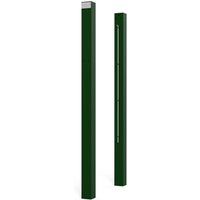 Galvanized Steel Tennis Posts with Internal Winch, Square and Socketed Design