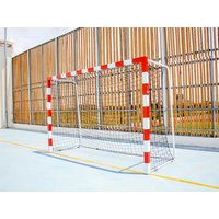Mobile handball goal. Galvanised steel front frame