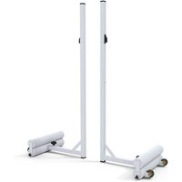 Mobile badminton posts. 40kg counterweight per post