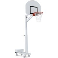 Mobile school basketball goal, adjustable positions