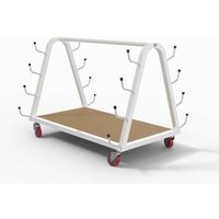 Freestanding storage racks for 4 pairs of posts