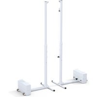 Galvanised Steel Mobile Volleyball Posts. With Empty Counterweight.