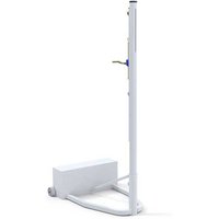 Galvanised steel mobile volleyball posts