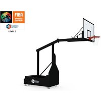 FIBA-certified 5x5 basketball backstop Lvl 2 | Fixed ring height