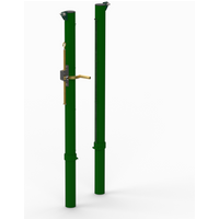 Galvanized Steel Tennis Posts - Ø76mm Socketed Design