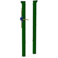 Galvanized Steel Tennis Posts - Socketed Design