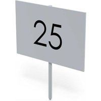 Square distance marker with number