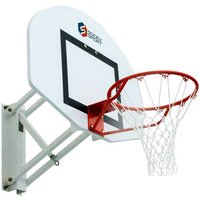 Wall-mounted basketball goal, adjustable height from 2.60m to 3.05m