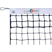 Tennis net, twisted Ø2.0mm, 48mm single mesh with top mesh doubled