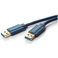 Clicktronic 70117 Casual USB 3.0 Cable A/A Plug 1.8m Length, Faster Than USB 2.0
